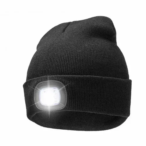כובע צמר עם פנס לד NY3416