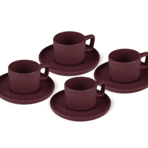 סט כוסות אספרסו וצלוחיות