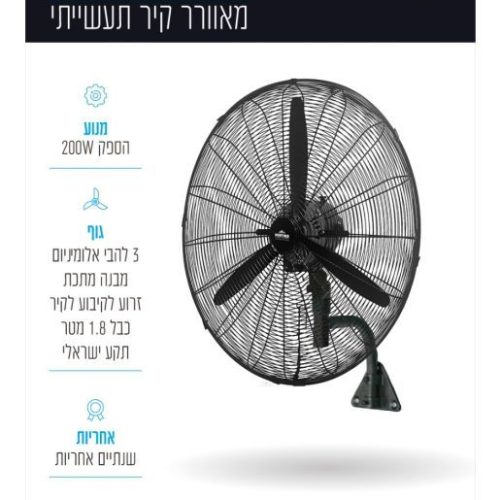 מאוורר קיר תעשייתי